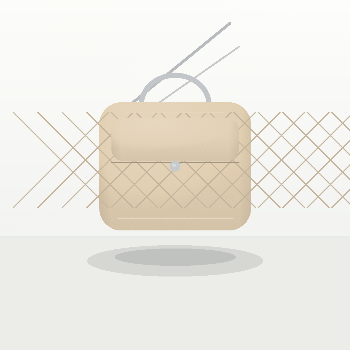 Maison Vela Almond Chain Wallet