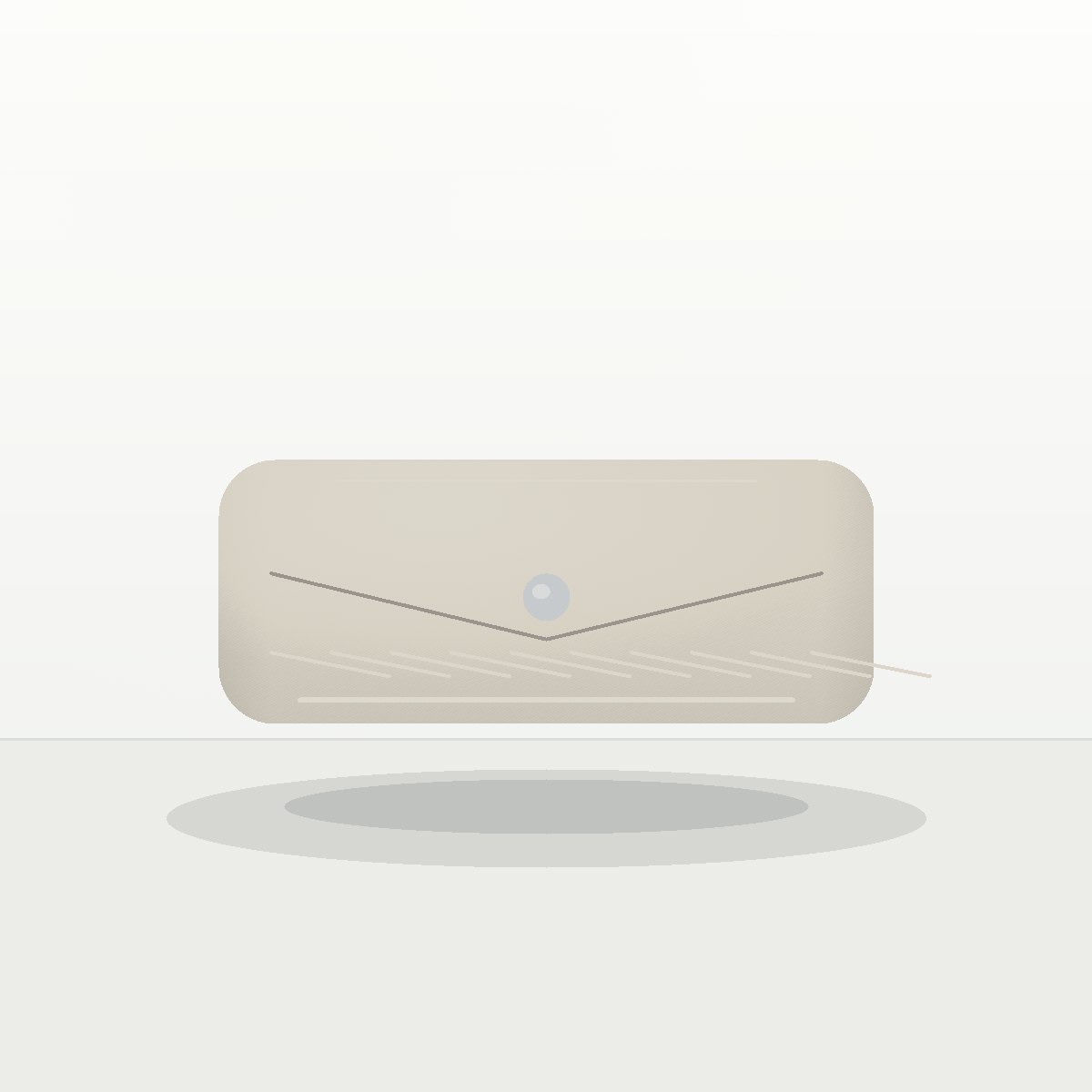 Velour House Cream Evening Clutch
