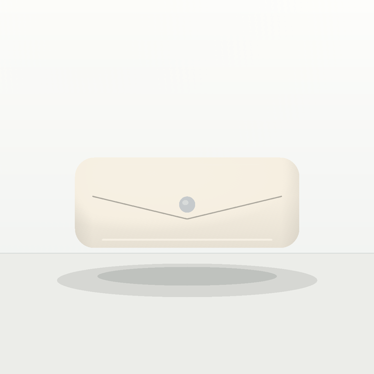 Velour House Cream Evening Clutch