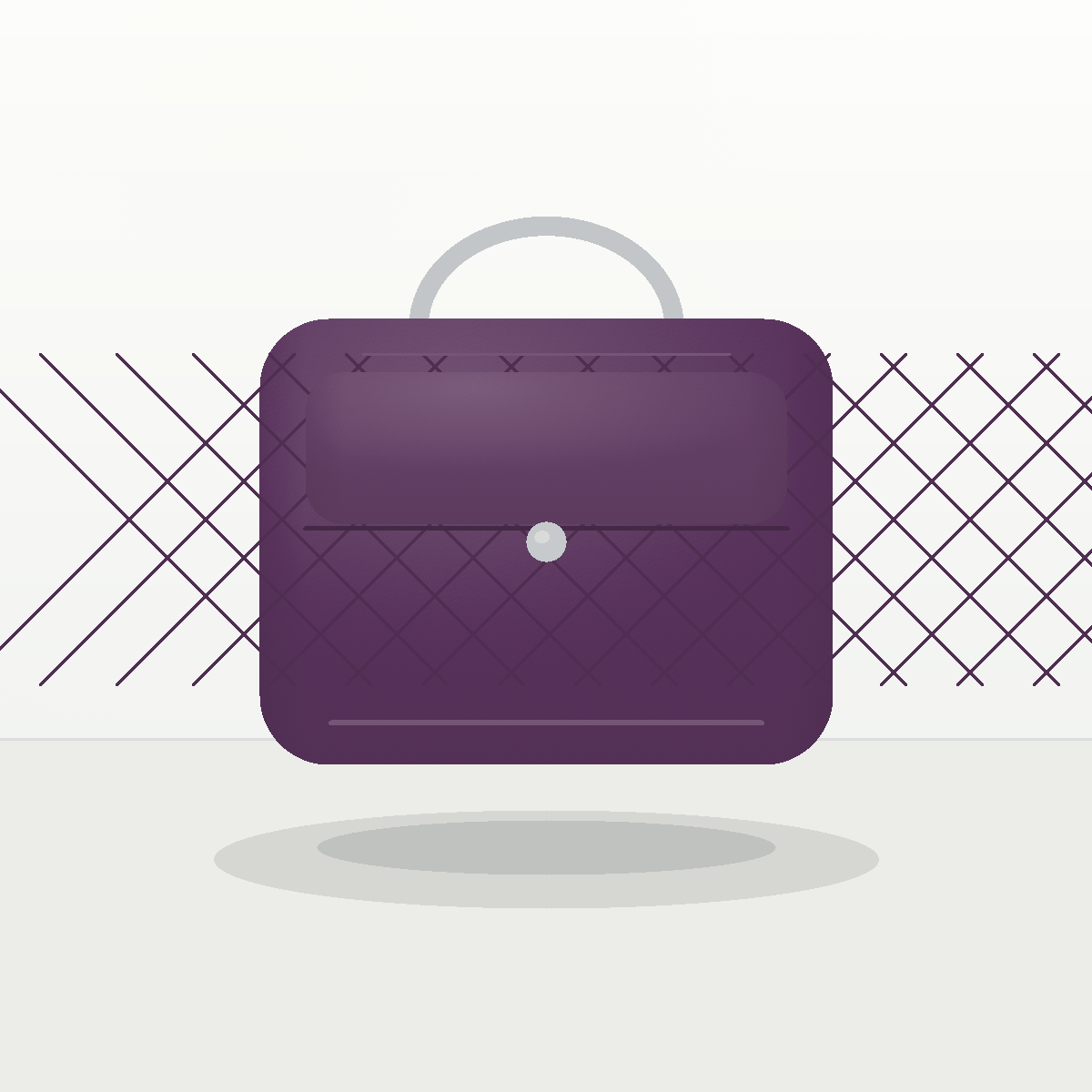 Elenora Mode Plum Flap Bag