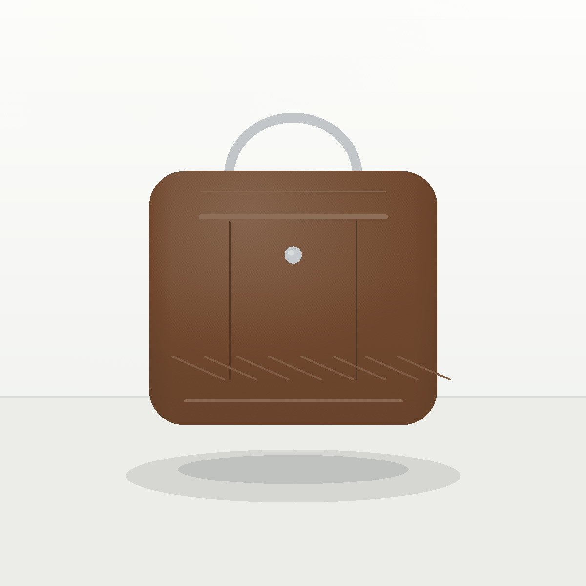Velour House Walnut Bucket Bag